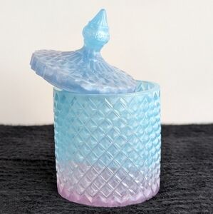 Handmade Trinket Jar & Lid - Decorative Vanity Storage